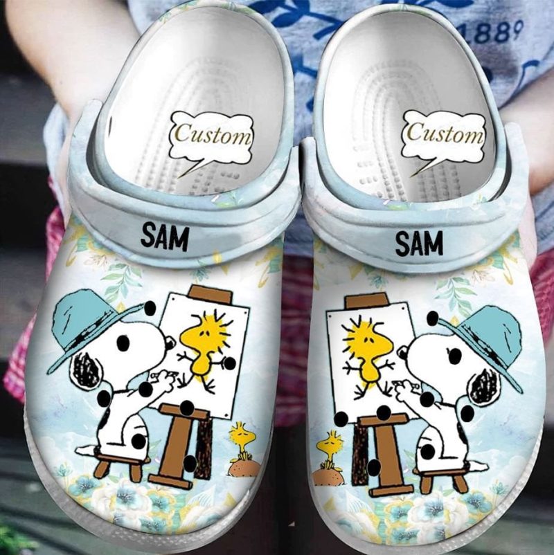 Snoopy Crocs Shoes Clogs Crocband Comfortable for men women