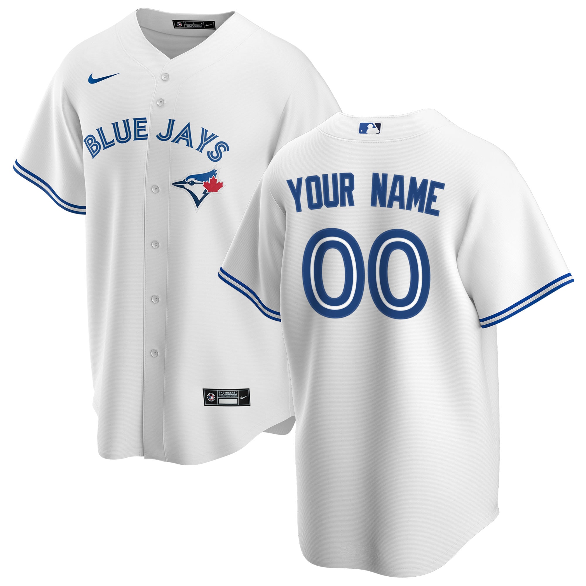 Toronto Blue Jays Home Replica Custom Jersey – White