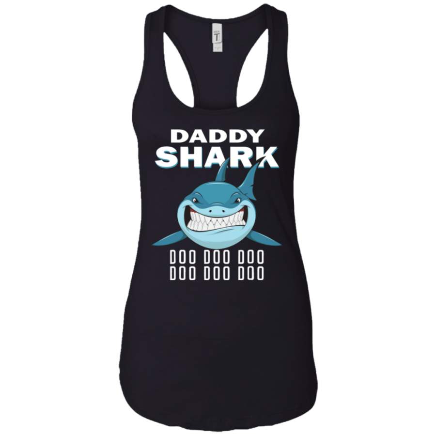 Daddy shark doo doo doo Ladies Tank