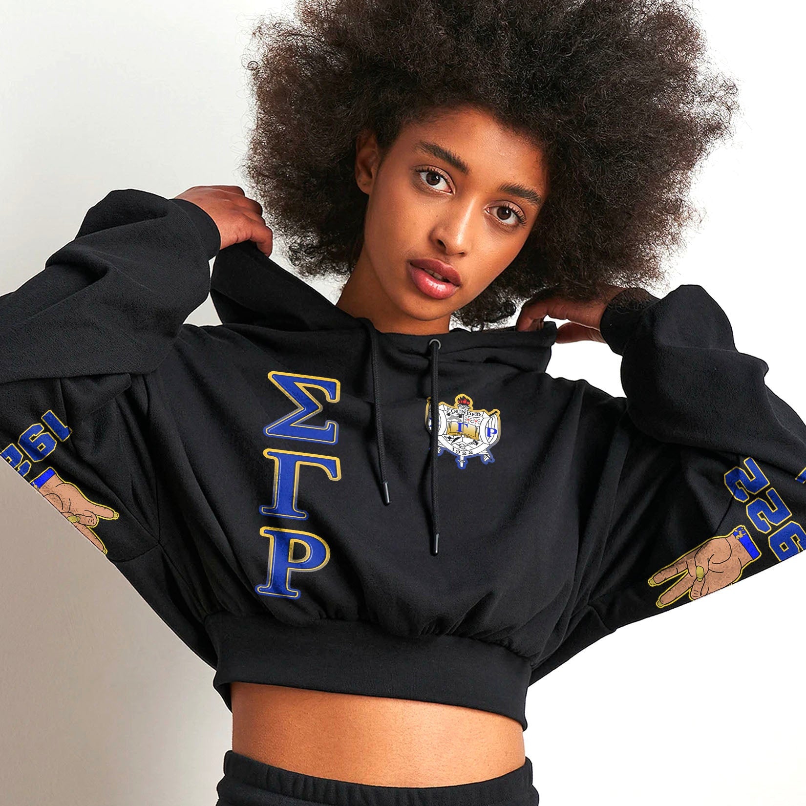 Sorority Hoodie – Sigma Gamma Rho Sisterhood Croptop Hoodie