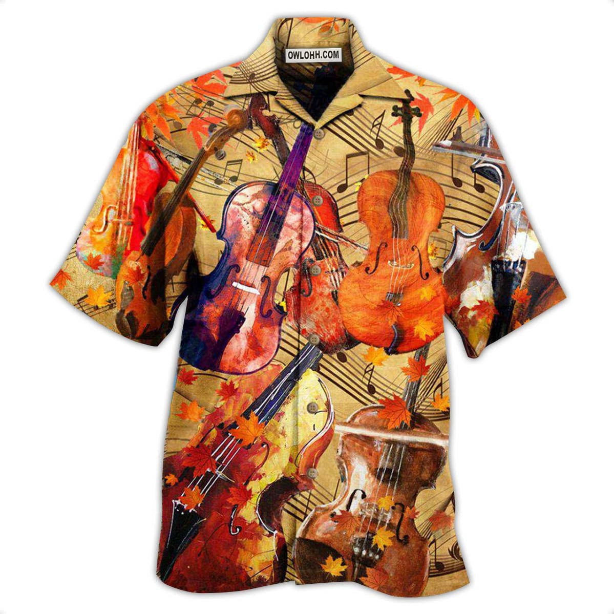 Violin Music Notes Can Change Your World – Hawaiian Shirt  – Owl Ohh