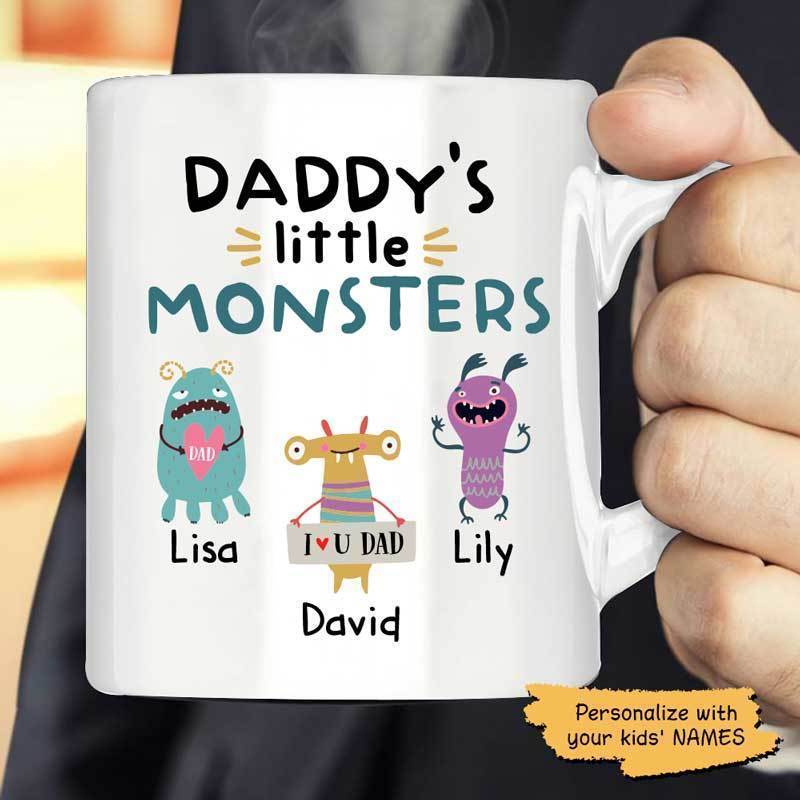 Daddy’S Little Monsters Personalized Coffee Mug