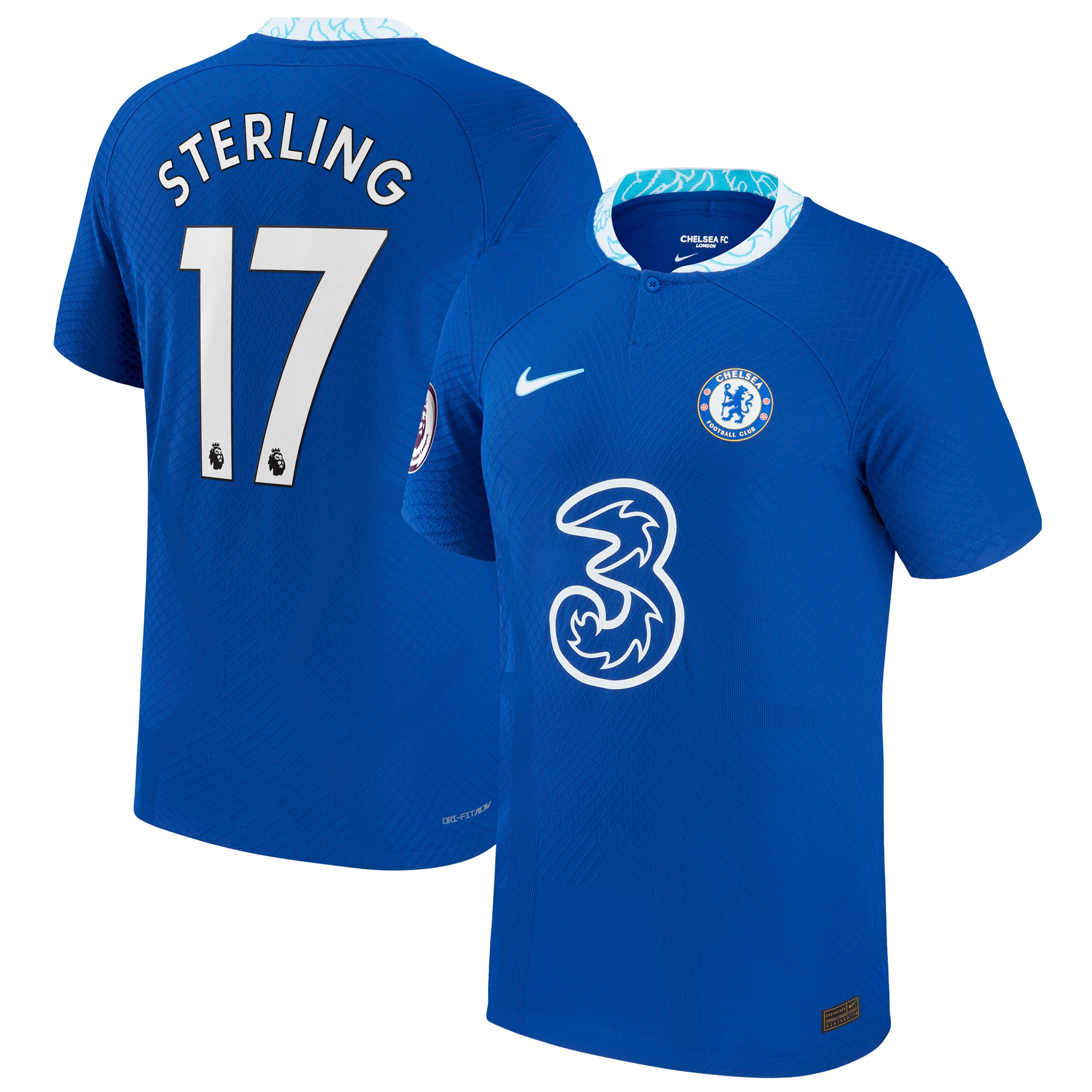 Raheem Sterling Chelsea 2022/23 Home Vapor Match Authentic Jersey – Blue