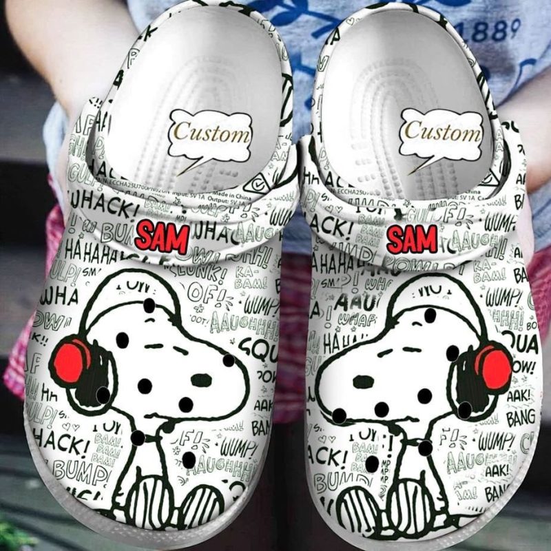 Snoopy Crocs Clogs Crocband Comfortable Shoes for men women