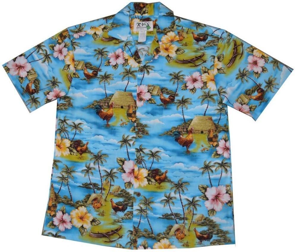 Wild Rooster Hawaiian Shirt