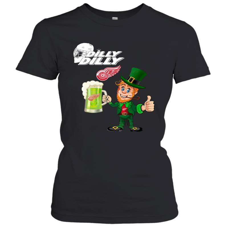 Detroit Red Wings Dilly Dilly Saint Patrick Day Women’s T-Shirt