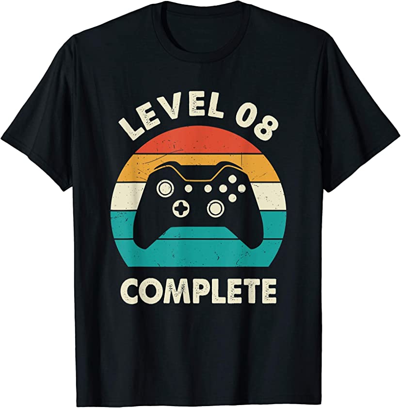 Vintage Level 8th Complete 8 Year Wedding Anniversary Gift T-Shirt