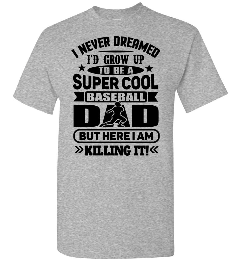 Super Cool Baseball Dad T-Shirt