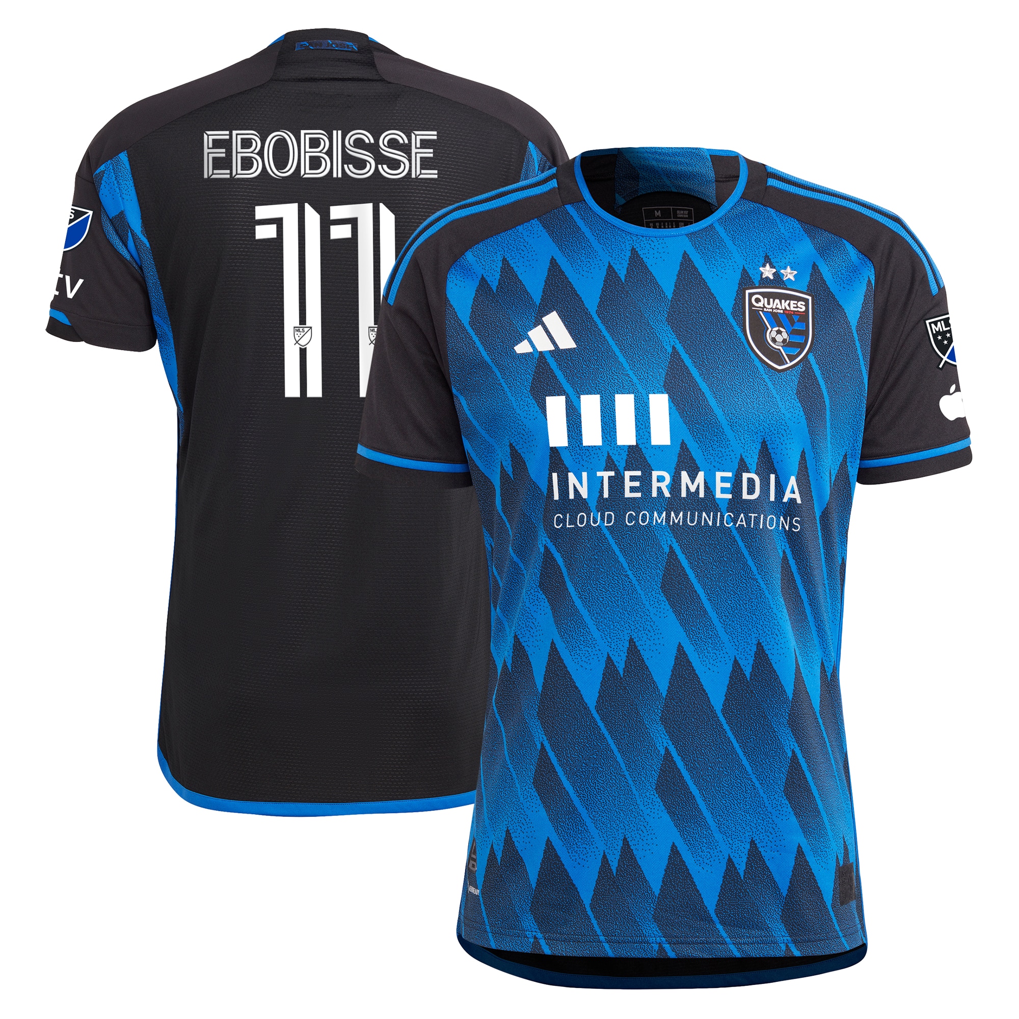 Jeremy Ebobisse San Jose Earthquakes 2023 Active Fault Jersey Authentic Jersey – Blue