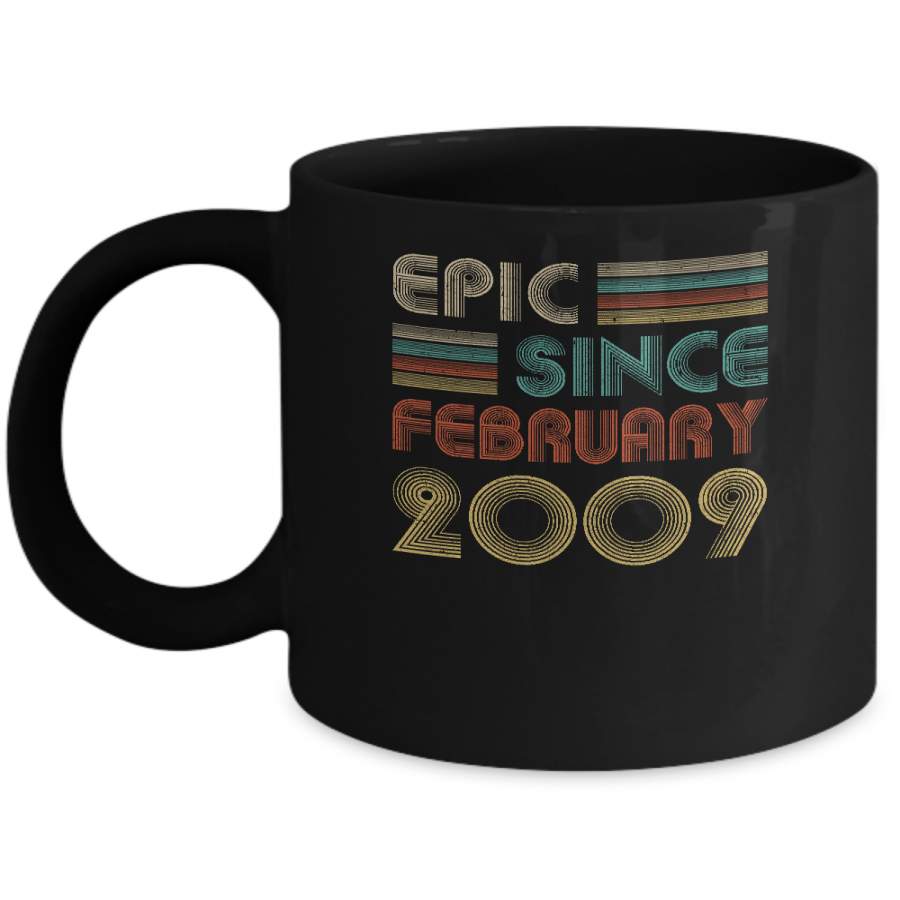 Epic Since February 2009 Vintage 11th Birthday Gifts Mug