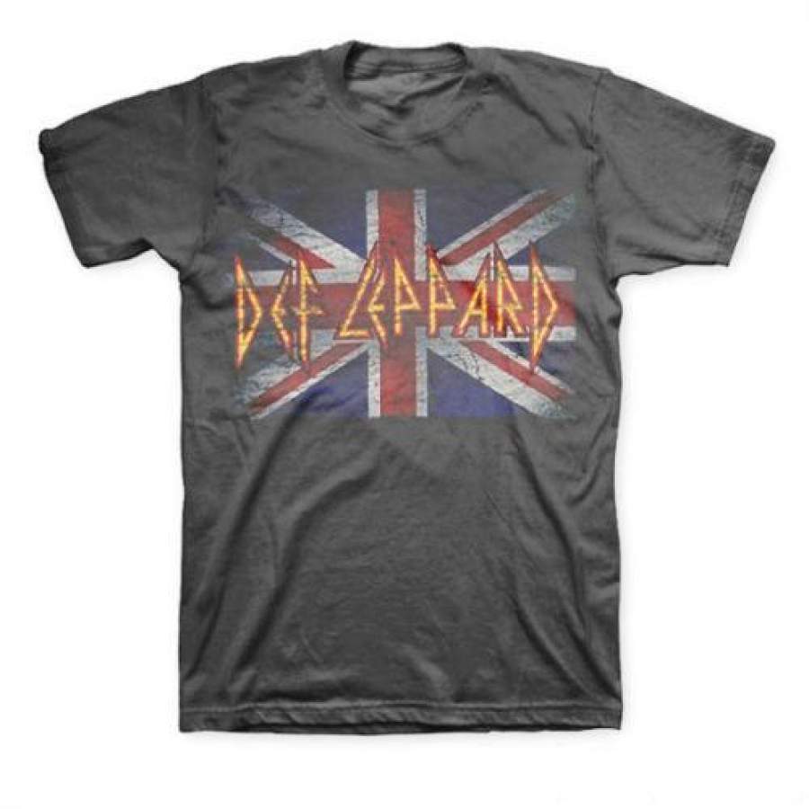 DEF LEPPARD T-Shirt Vintage Union Jack