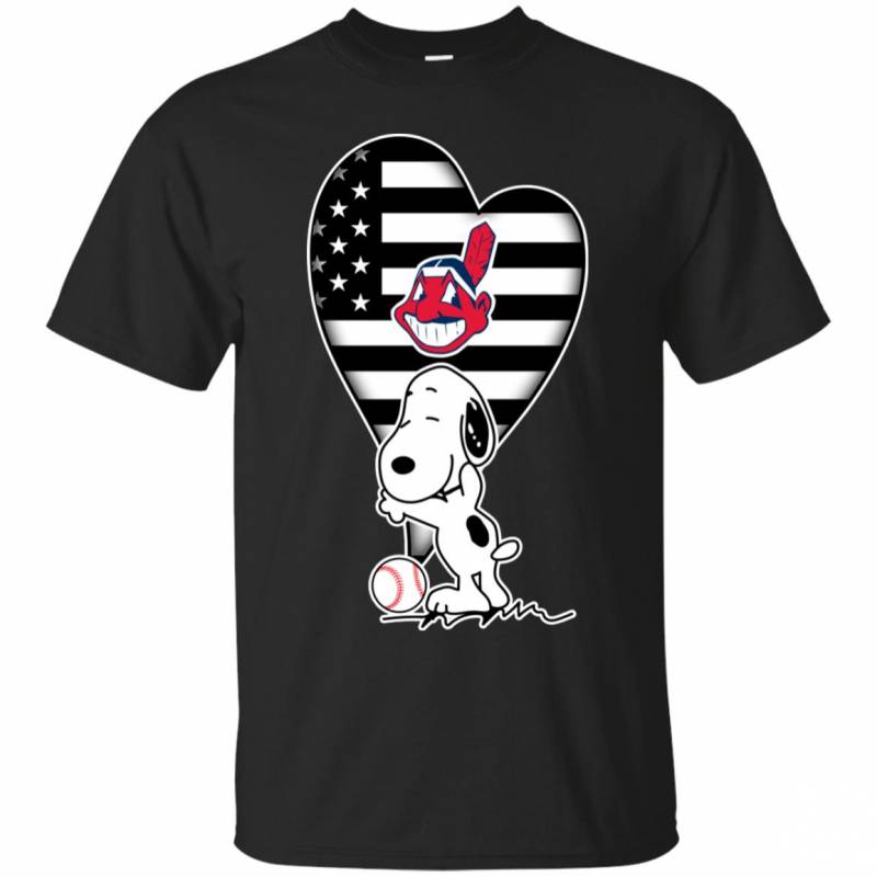 Cleveland Indians Snoopy In My Heart Shirts