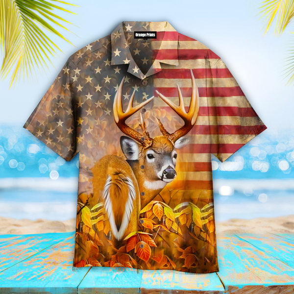 American Flag Deer Hunting Hawaii Shirt For Men And Women Ha44744