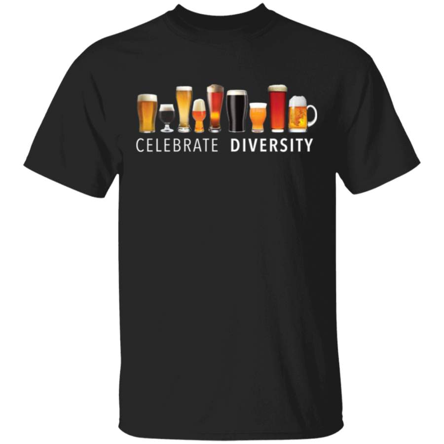 Celebrate Diversity Craft Beer Drinking T Shirt