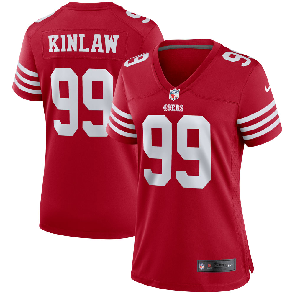 Women’s San Francisco 49ers Javon Kinlaw Scarlet Player Jersey