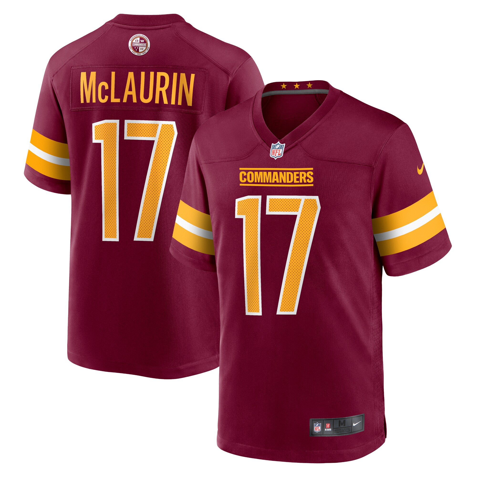 Terry McLaurin Washington Commanders Game Jersey – Burgundy