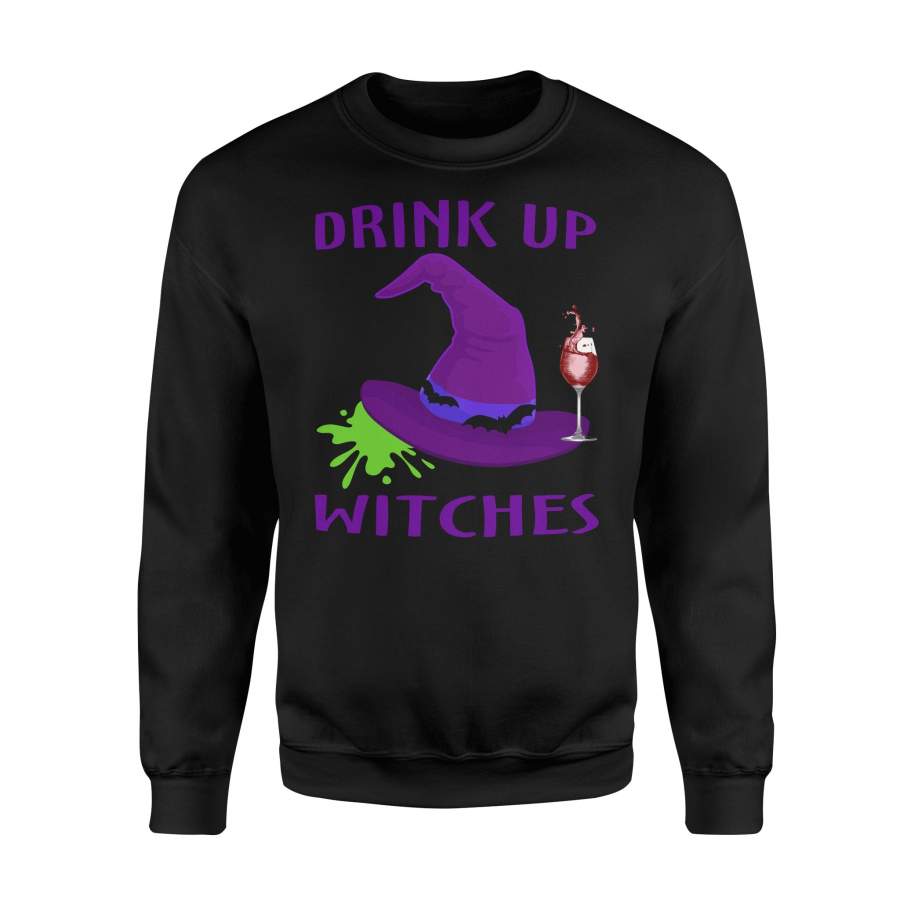 Halloween Drink Up Blood Witches Halloween Sweatshirt