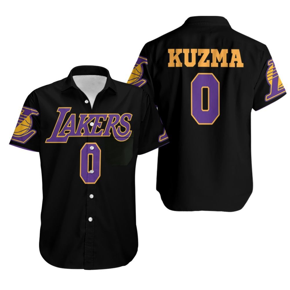 0 Kyle Kuzma Lakers Jersey Inspired Style Hawaiian Shirt