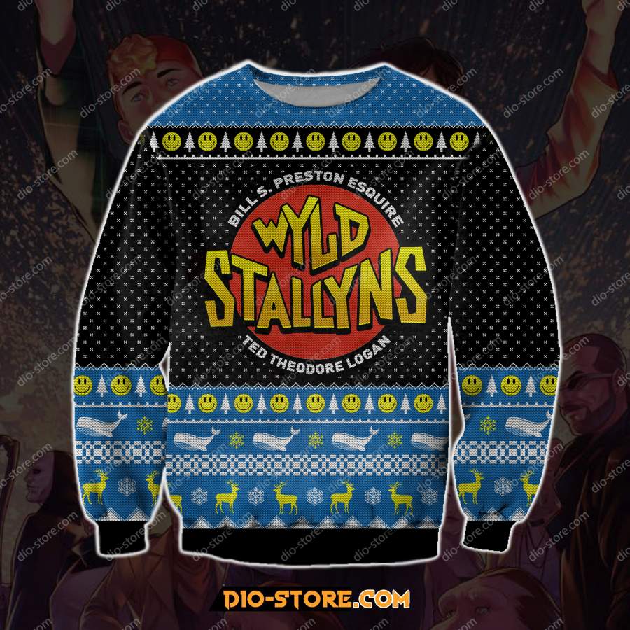 WYLD STALLYNS 3D PRINT UGLY CHRISTMAS SWEATSHIRT