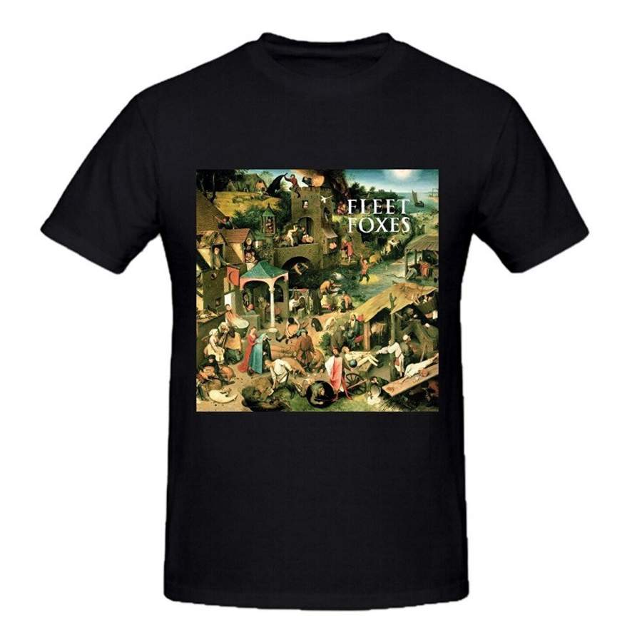 Fleet Foxes Fleet Foxes Mens Tee Shirts Funny Fashion Short Sleeved T-Shirt