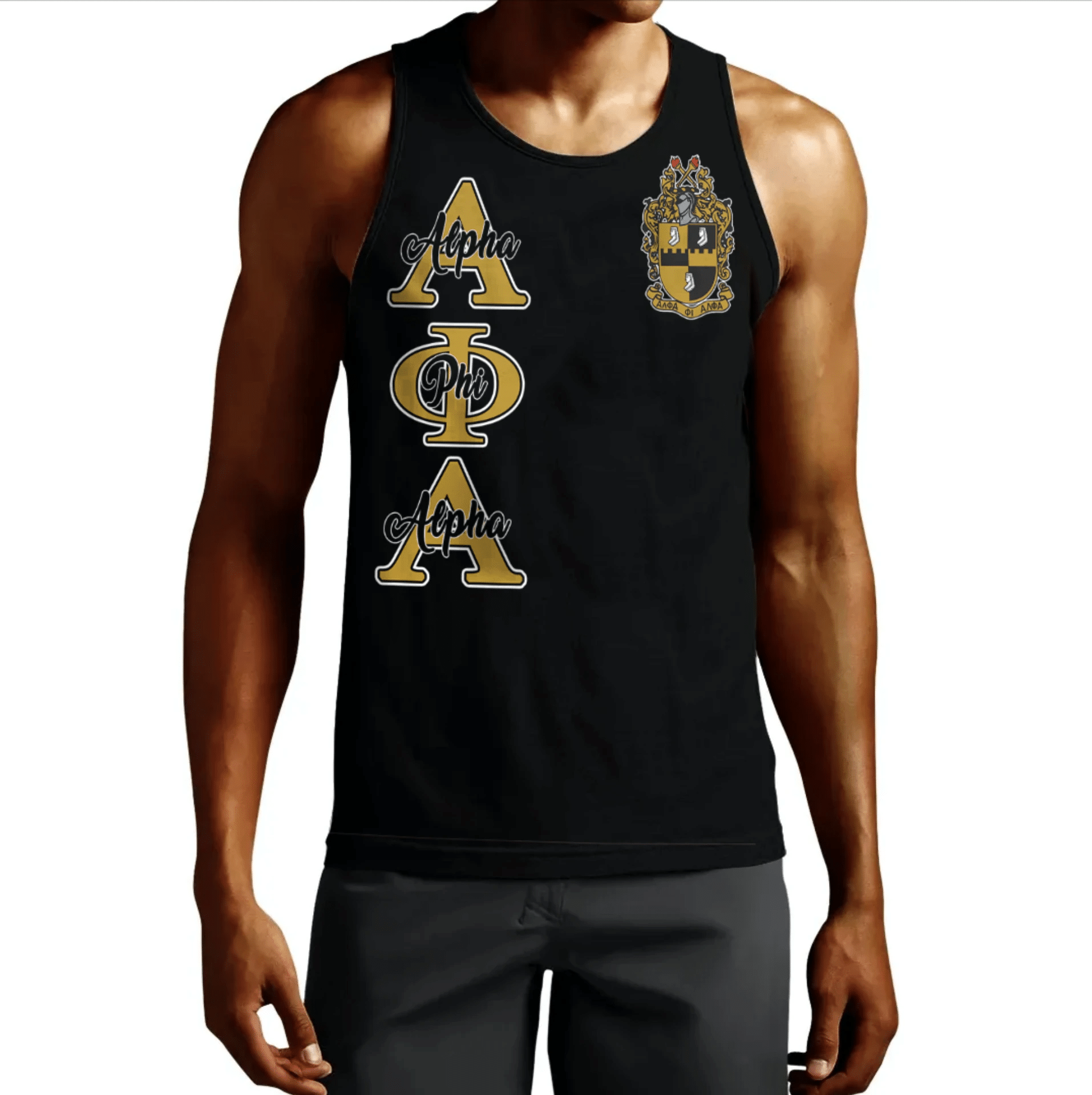 Wonderprint Tank Top Personalized Alpha Phi Alpha Tank Top