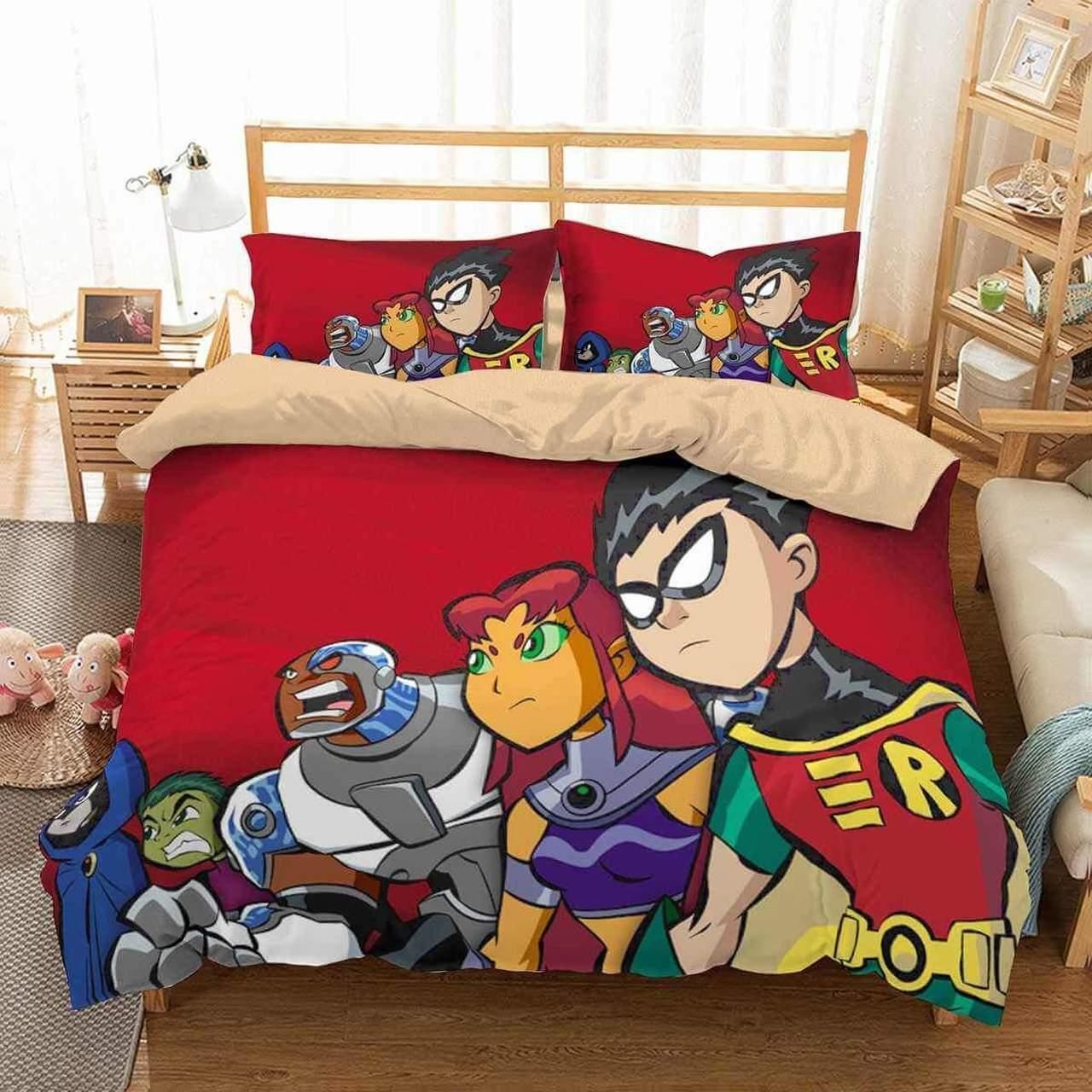 3D Customize Teen Titans Bedding Set Duvet Cover Set BedroomSet Bedlinen