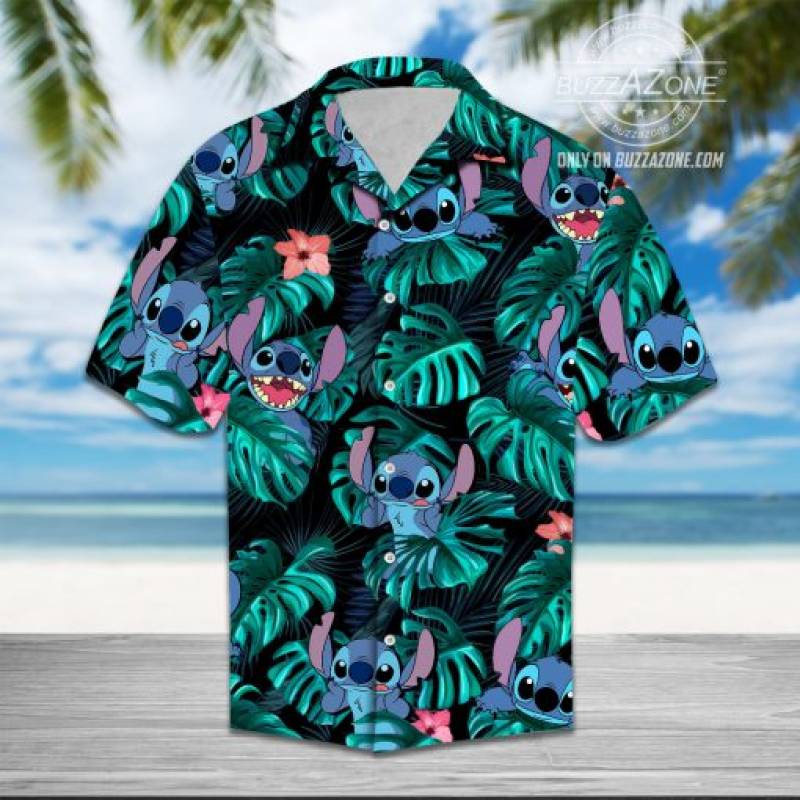 Stitch Tropical Hawaiian Shirt Cc Ha2262