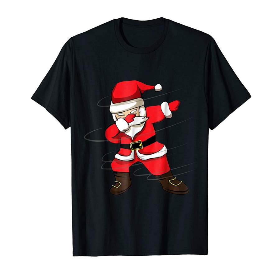 Dabbing Santa Christmas T-Shirt Santa Claus Dab Tshirt