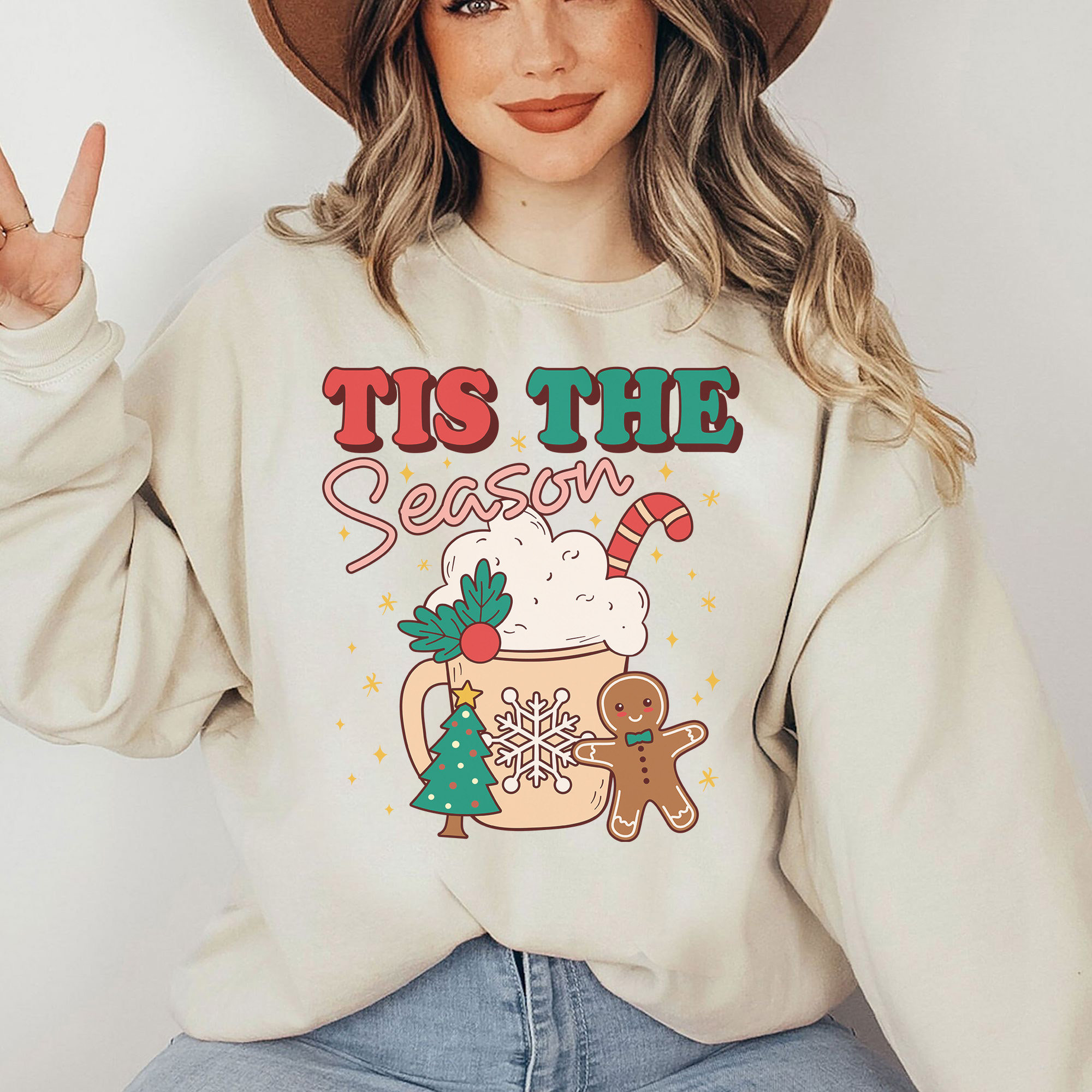 Tis the season Christmas sweatshirtt, Christmas sweatshirt, Christmas sweatshirt, holiday apparel, Christmas sweater iprintasty Christmas