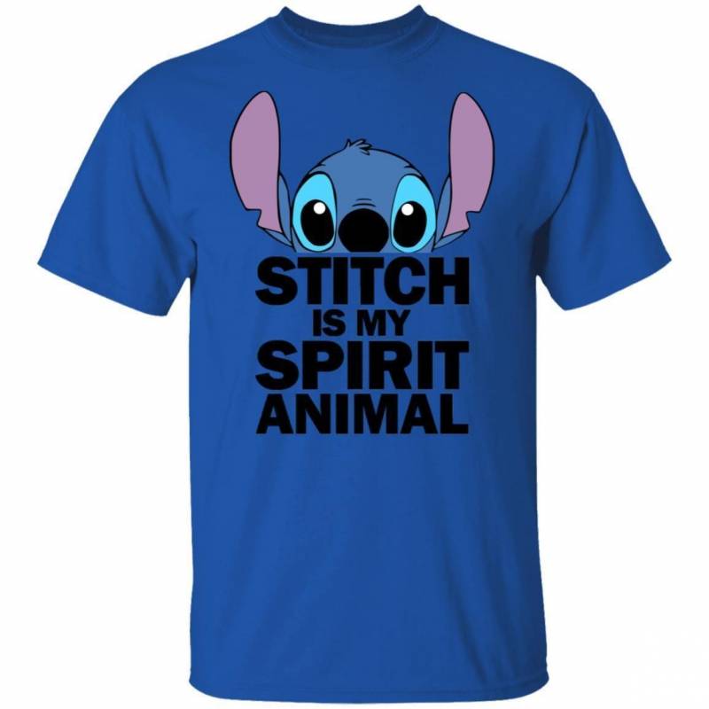 Stitch Is My Spirit Animal T-shirt Funny Tee Gift For Fan HA12