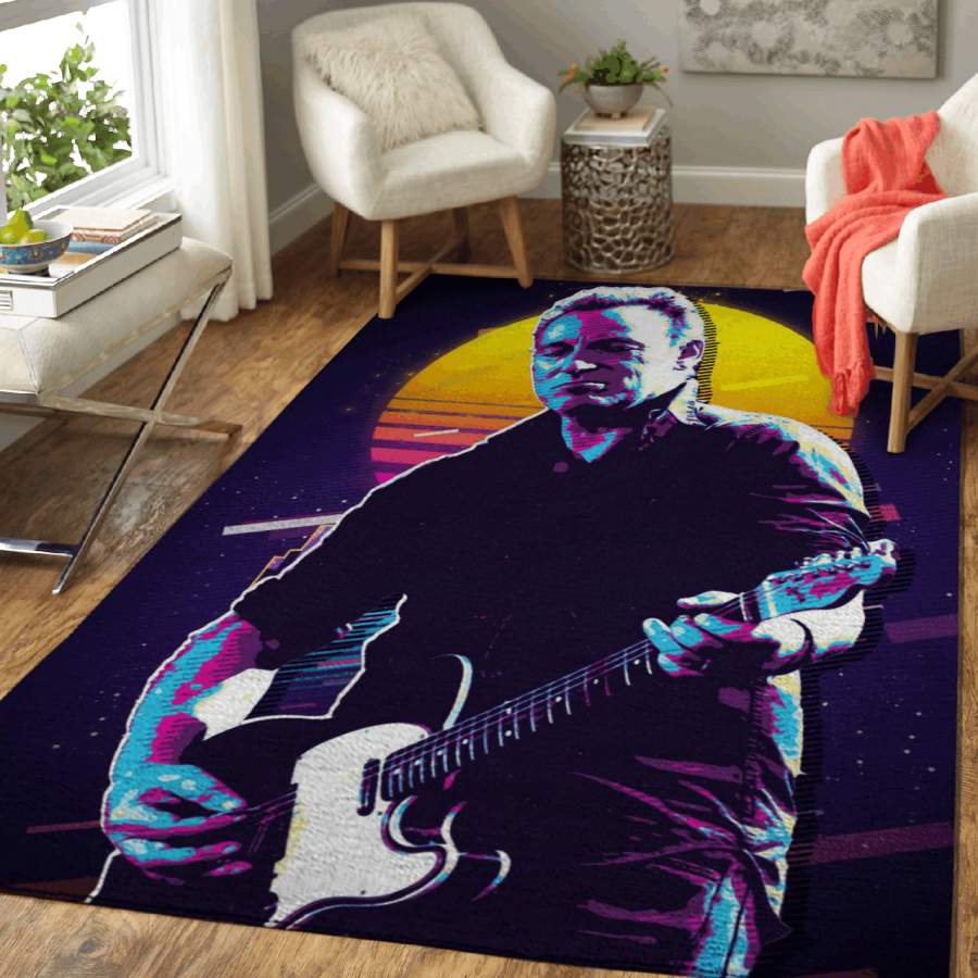 Bruce Springsteen The Boss Art For Fans Area Rug