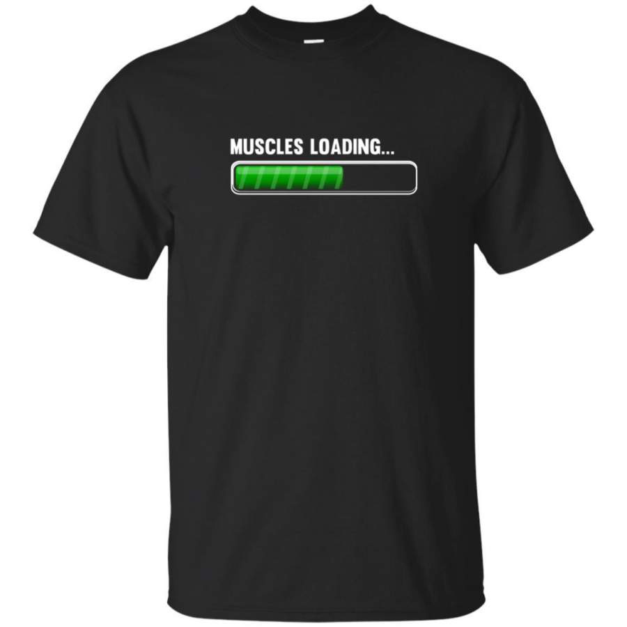 AGR Mens Muscles Loading Shirt  Funny Gym Bodybuilder Tshirt Jaq T-shirt