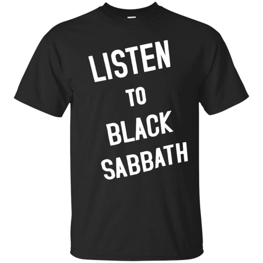 AGR Black Sabbath Mens Listen to Black Sabbath T-shirt