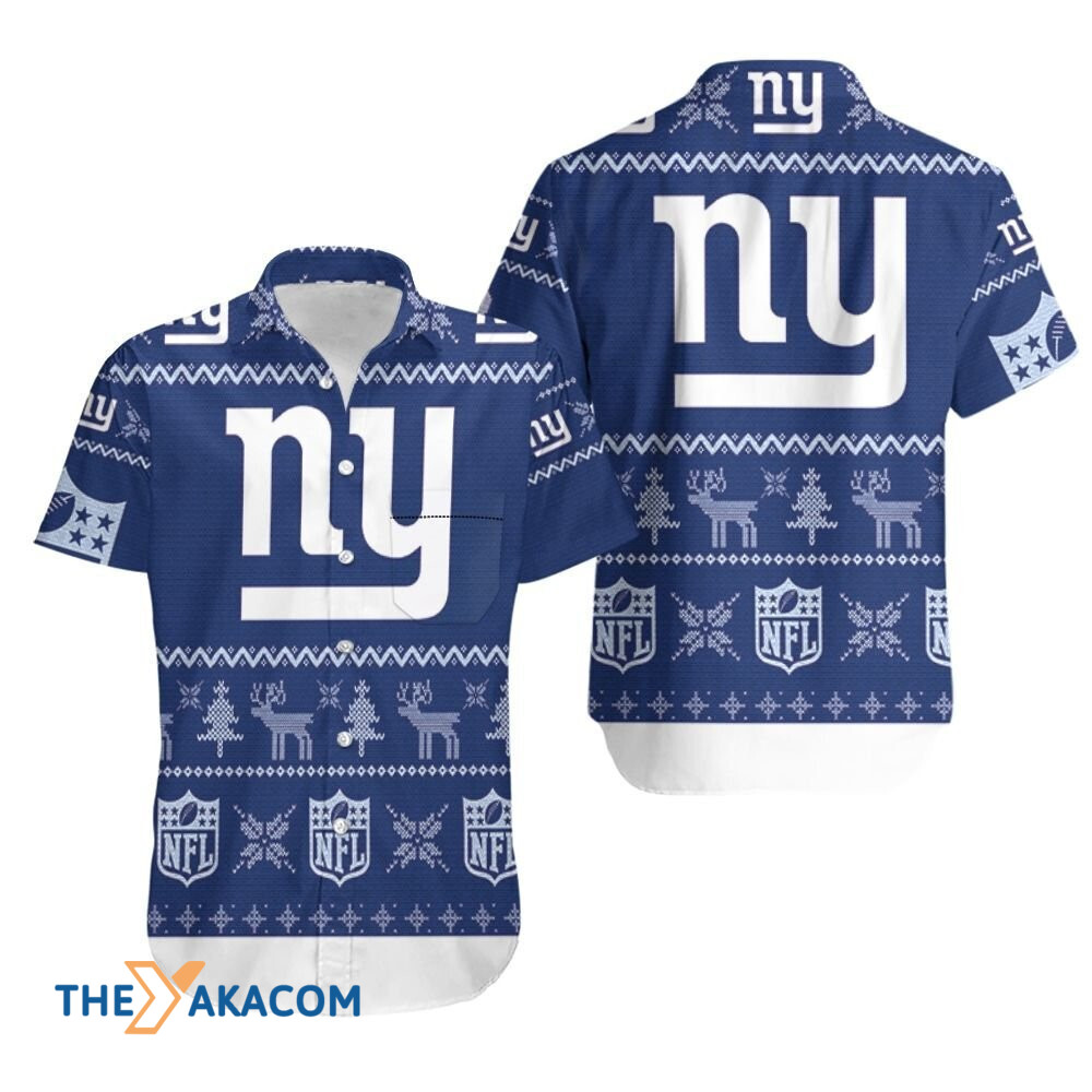 New York Giants Christmas Gift Nfl Short Sleeve Hawaii Shirt Ha89710