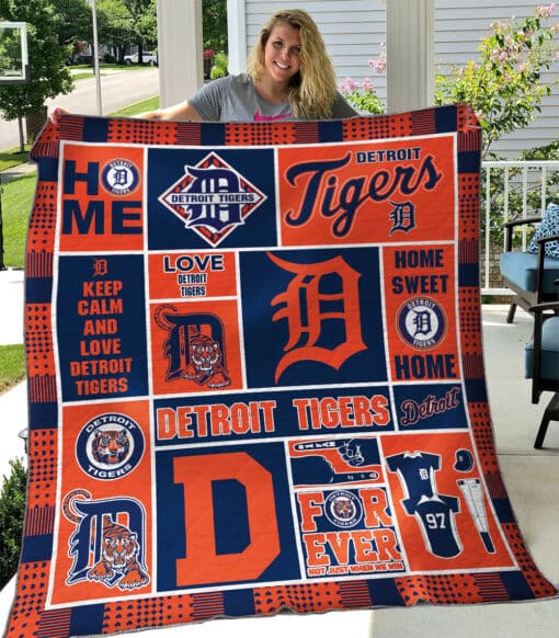 Detroit Tigers Blanket Quilt B93