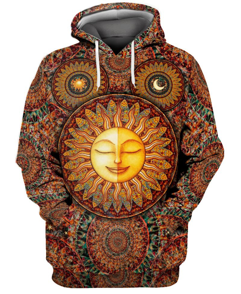 Peace Sun Hippie 3D Hoodies T-Shirt Long Sleeve Thanksgiving Gifts For Men Women Friends – T156