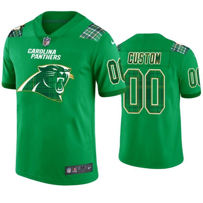 St. Patrick’S Day Carolina Panthers Custom Kelly Green Men’S 3D Jersey