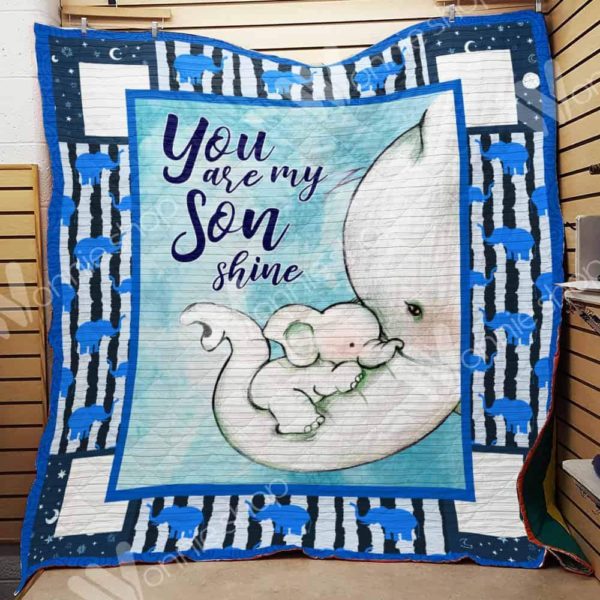 White Elephant  You Are My Sunshine  Quilt Blanket