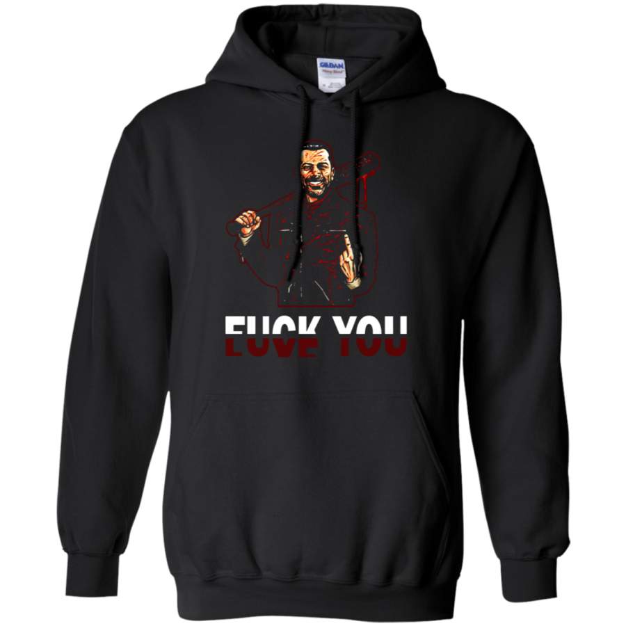 AGR Negan Fuck You Love You The Walking Dead Hoodie