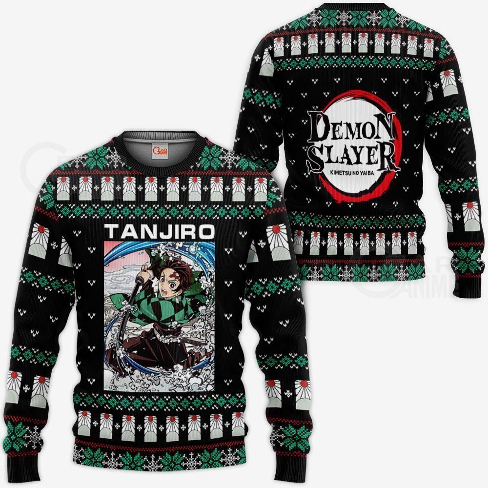 Tanjiro Kamado Ugly Sweater Christmas Demon Slayer Anime Gift