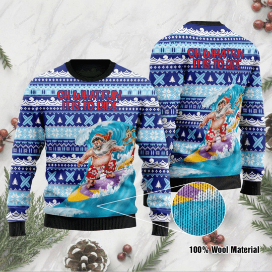 WHAT FUN IT IS TO RIDE CHRISTMAS UGLY SWEATER HN151263