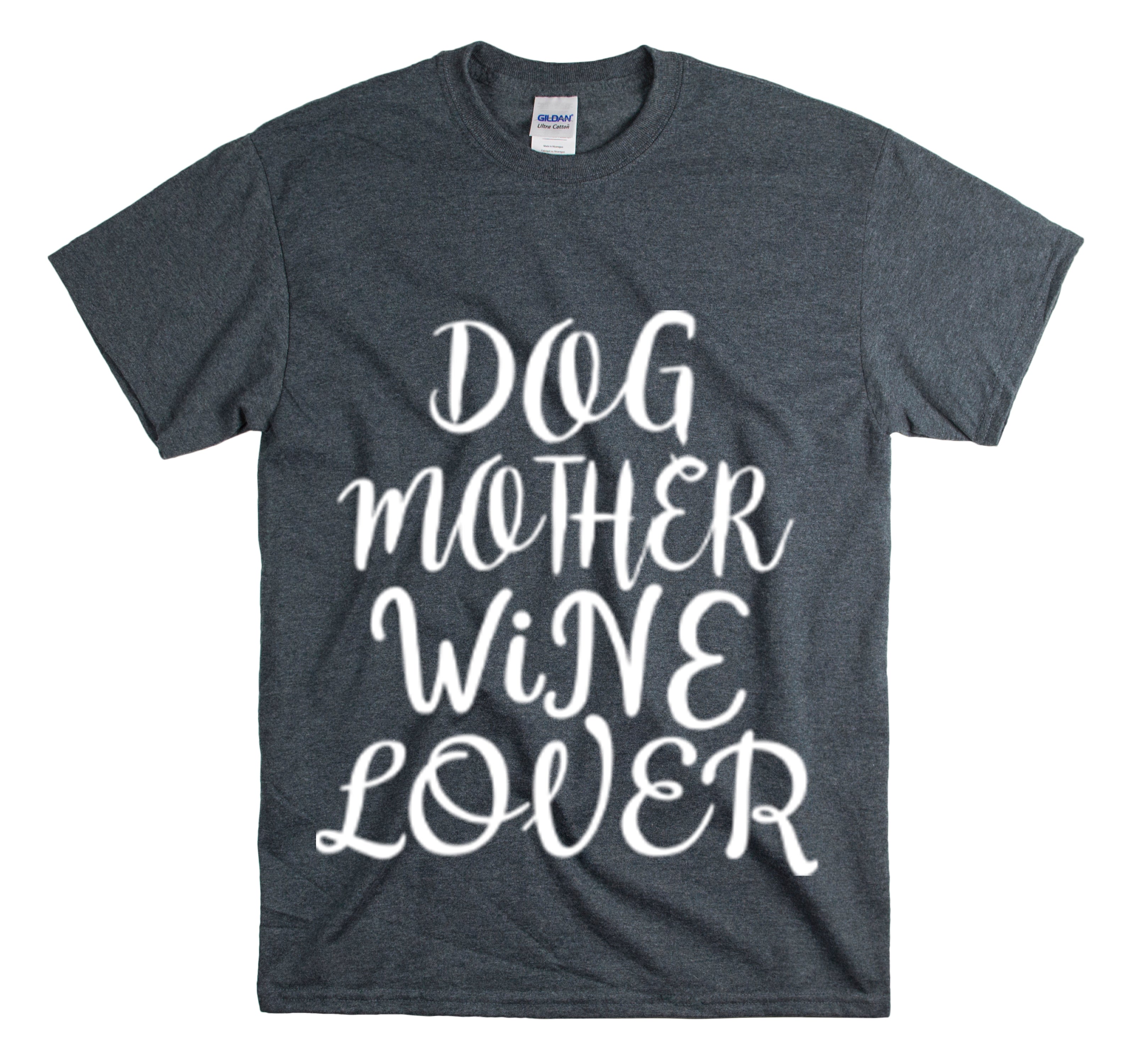 Shirt Funny Dog Mother Wine Parenthood Pet Lover Furry Playful T-Shirt Unisex Heavy Cotton Tee