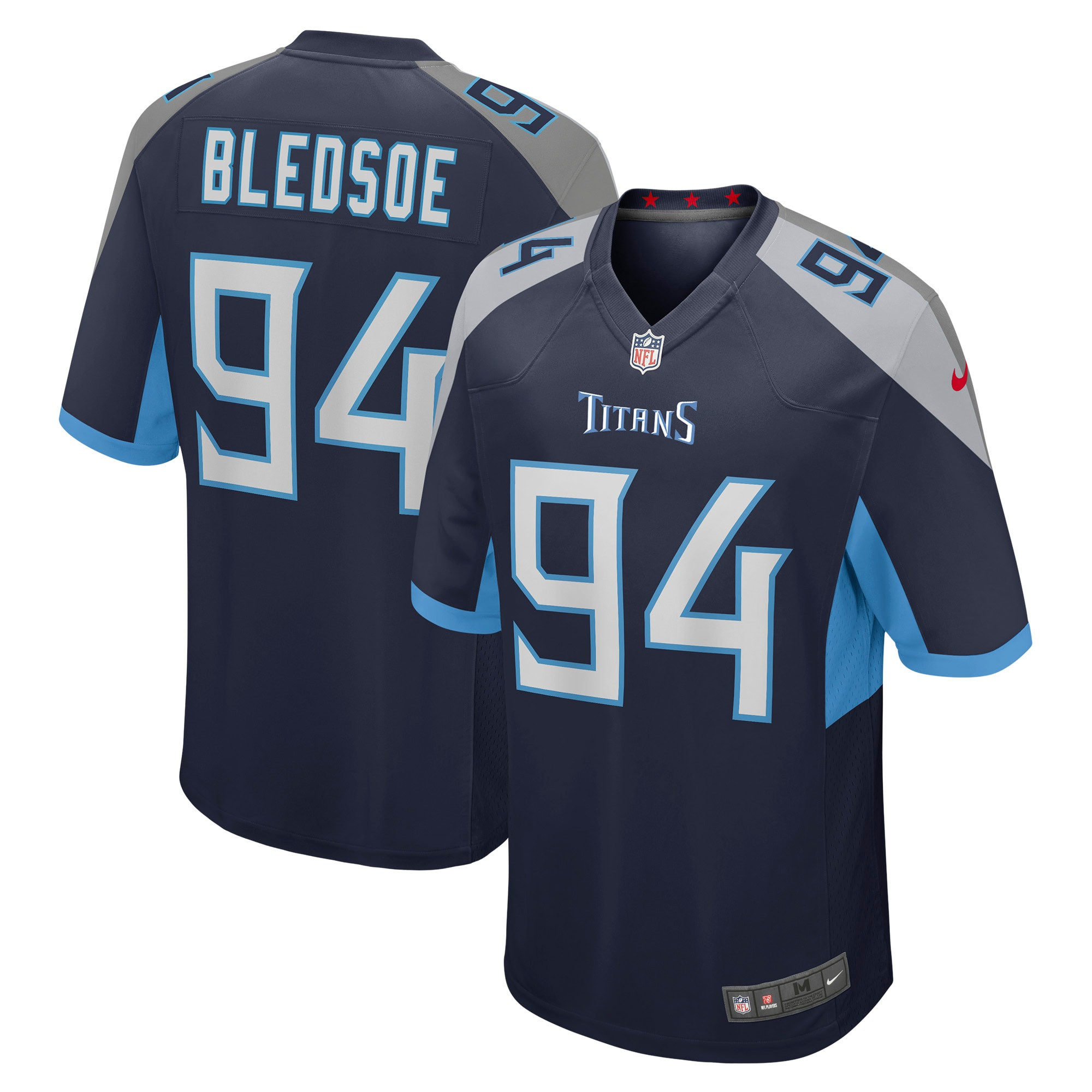 Amani Bledsoe Tennessee Titans Game Jersey – Navy NFL