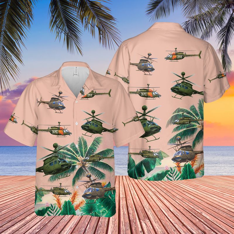 Us Army Bell Kiowa Hawaii Shirt New Ha35154