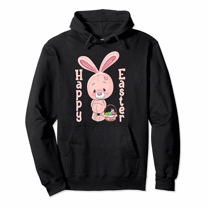 Cute Easter Girls Bunny Tee Eggs Hunting Egg Hunt Party Pullover Hoodie