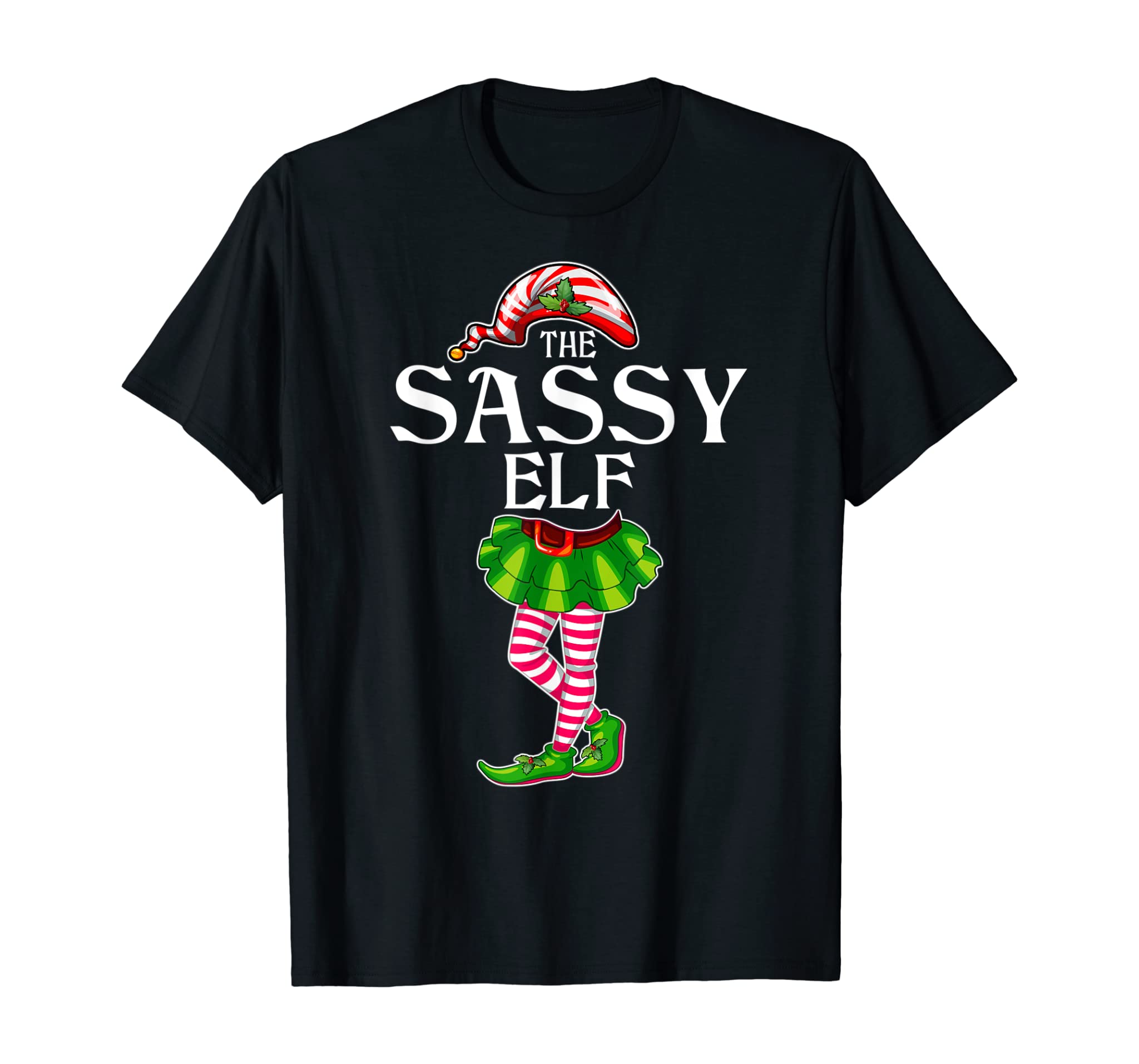 The Sassy Elf Christmas Matching Family Group T-Shirt