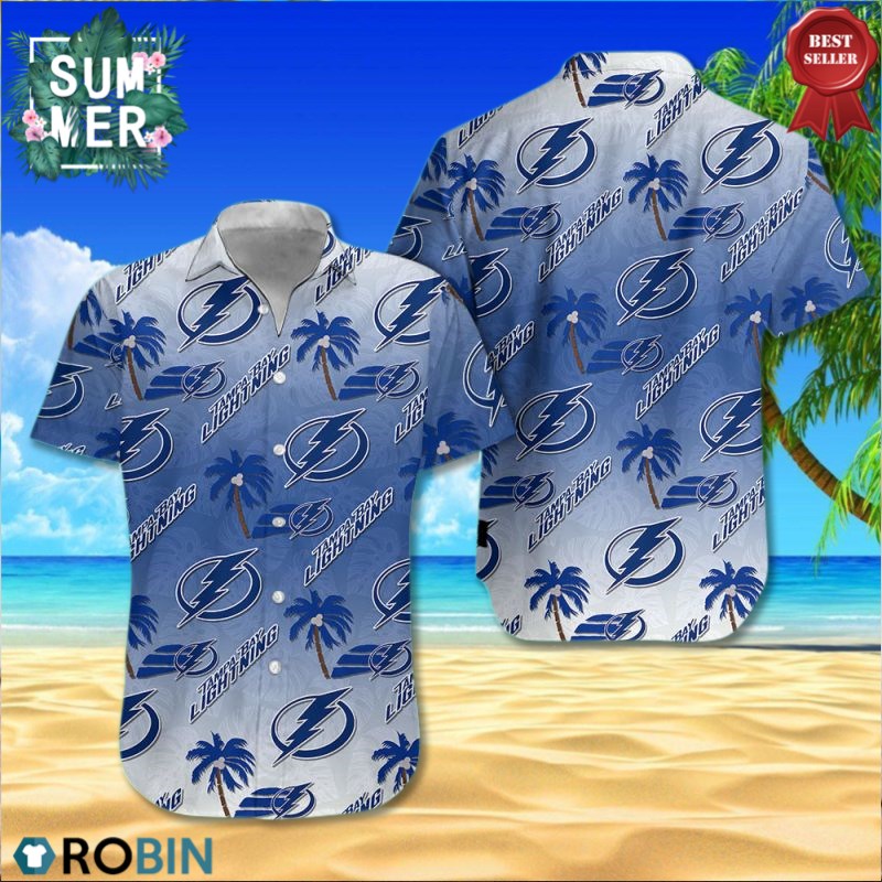 Tampa Bay Lightning Aloha Shirt, Hawaiian Shirt