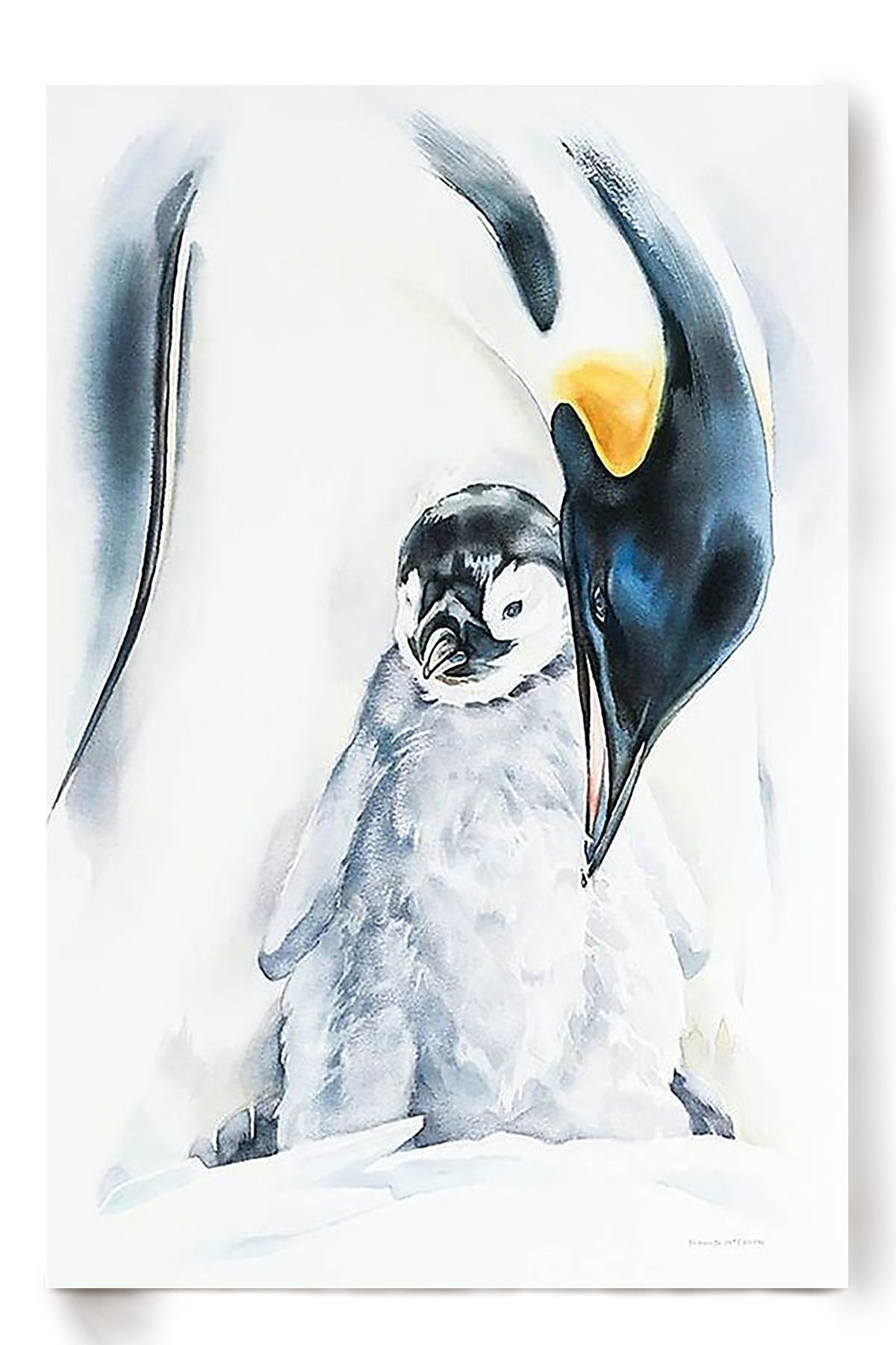 Emperor Penguin Mom Love Her Child Gift For Mother’S Day From Daughter Son Poster