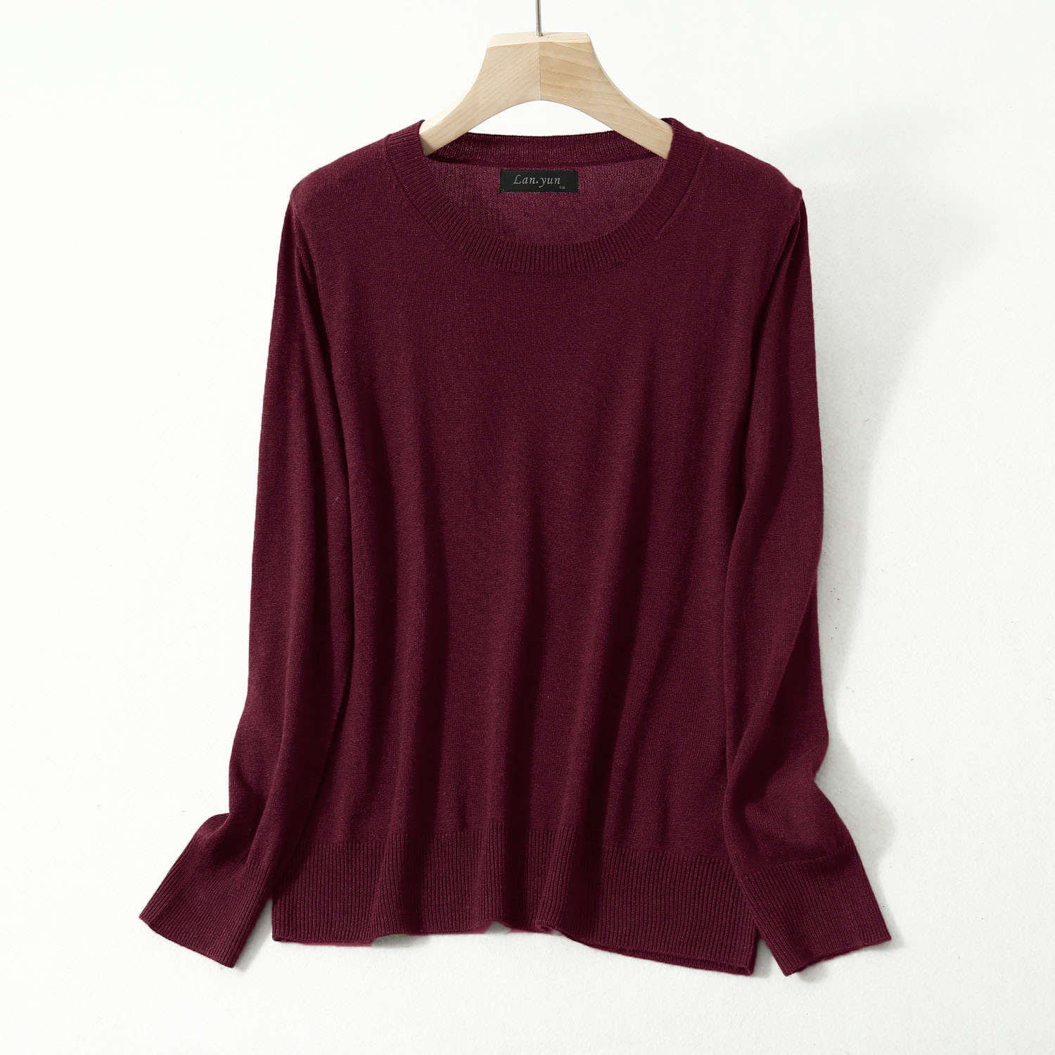 Women 85% Silk 15% Cashmere Round Neck everyday Long Sleeve Pullover Sweater Top Shirt JN541 alx