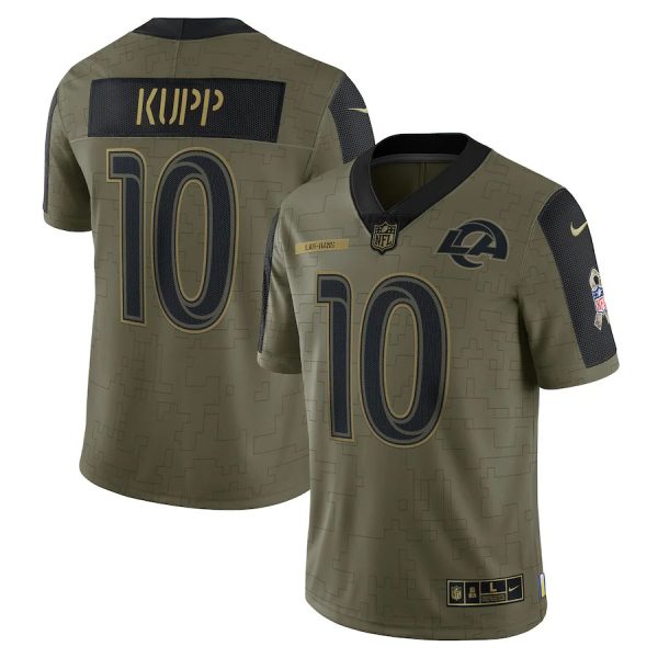 Men’S Los Angeles Rams Cooper Kupp Nike Olive 2021 Salute To Service Limited Player Jersey